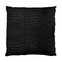 Black Crocodile Skin Standard Cushion Case (one Side) by LoolyElzayat