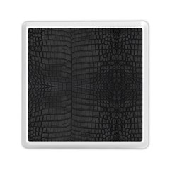 Black Crocodile Skin Memory Card Reader (square) by LoolyElzayat