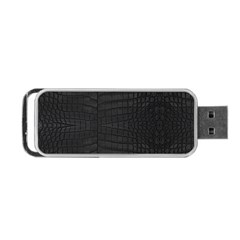 Black Crocodile Skin Portable Usb Flash (two Sides) by LoolyElzayat