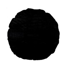 Black Crocodile Skin Standard 15  Premium Round Cushions by LoolyElzayat