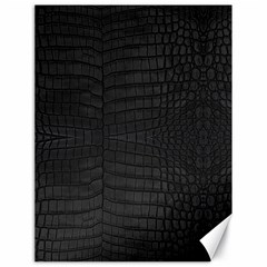 Black Crocodile Skin Canvas 18  X 24  by LoolyElzayat