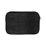 Black Crocodile Skin Apple iPad Mini Zipper Cases Front