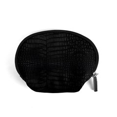 Black Crocodile Skin Accessory Pouch (small) by LoolyElzayat