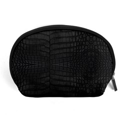 Black Crocodile Skin Accessory Pouch (large) by LoolyElzayat