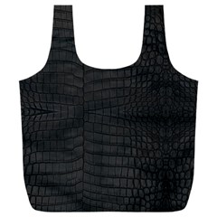 Black Crocodile Skin Full Print Recycle Bag (xxl) by LoolyElzayat