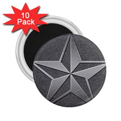 Star Grey 2 25  Magnets (10 Pack)  by HermanTelo