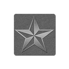 Star Grey Square Magnet by HermanTelo