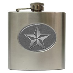 Star Grey Hip Flask (6 Oz) by HermanTelo