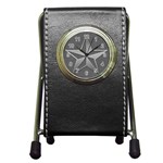 Star Grey Pen Holder Desk Clock Front