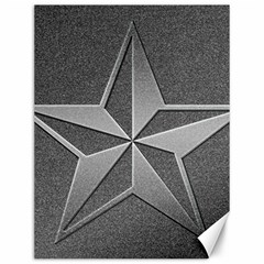 Star Grey Canvas 12  X 16  by HermanTelo