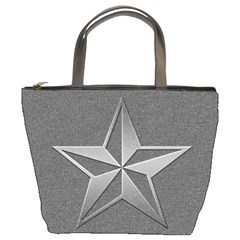 Star Grey Bucket Bag by HermanTelo