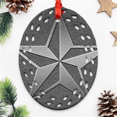 Star Grey Ornament (oval Filigree)