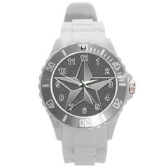 Star Grey Round Plastic Sport Watch (l)