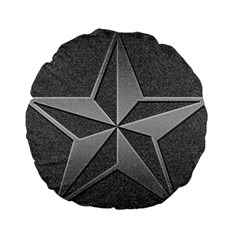 Star Grey Standard 15  Premium Round Cushions