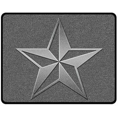 Star Grey Double Sided Fleece Blanket (medium) 