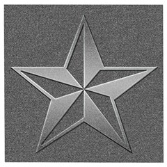 Star Grey Wooden Puzzle Square