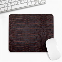 Chestnut Nile Crocodile Skin Large Mousepads by LoolyElzayat