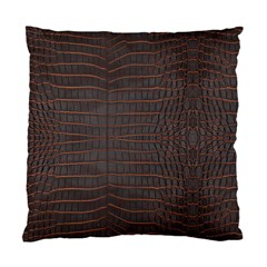 Chestnut Nile Crocodile Skin Standard Cushion Case (one Side) by LoolyElzayat