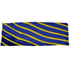 Yellow Blue Stripped Fish Body Pillow Case Dakimakura (two Sides) by LoolyElzayat