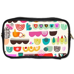 Scandinavian Folk Art Wave Craze Toiletries Bag (one Side) by andStretch