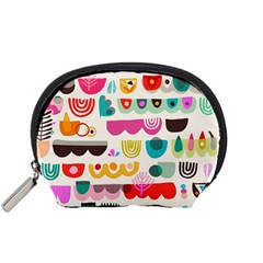 Scandinavian Folk Art Wave Craze Accessory Pouch (small) by andStretch