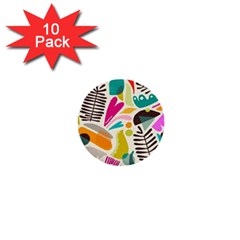 Scandinavian Folk Art Random Fandom 1  Mini Buttons (10 Pack)  by andStretch