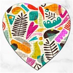 Scandinavian Folk Art Random Fandom Jigsaw Puzzle (Heart) Front