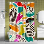 Scandinavian Folk Art Random Fandom Shower Curtain 48  x 72  (Small)  Curtain(48  X 72 ) - 42.18 x64.8  Curtain(48  X 72 )