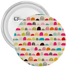 Scandinavian Folk Art Rainbow Road 3  Buttons by andStretch