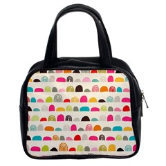 Scandinavian Folk Art Rainbow Road Classic Handbag (two Sides) by andStretch