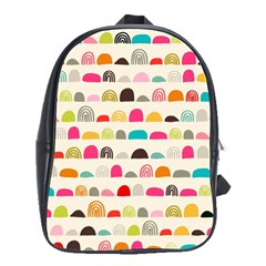 Scandinavian Folk Art Rainbow Road School Bag (large) by andStretch