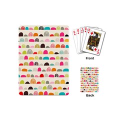 Scandinavian Folk Art Rainbow Road Playing Cards Single Design (mini) by andStretch