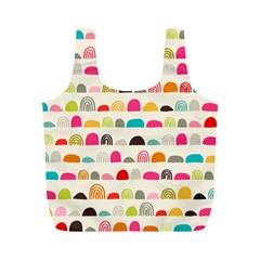 Scandinavian Folk Art Rainbow Road Full Print Recycle Bag (m) by andStretch