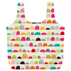 Scandinavian Folk Art Rainbow Road Full Print Recycle Bag (xxl) by andStretch