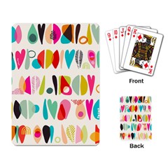 Scandinavian Folk Art Halfsies Playing Cards Single Design (rectangle) by andStretch