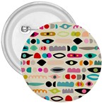 Scandinavian Folk Art Eye Spy 3  Buttons Front