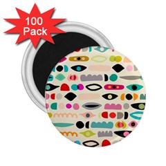 Scandinavian Folk Art Eye Spy 2 25  Magnets (100 Pack)  by andStretch