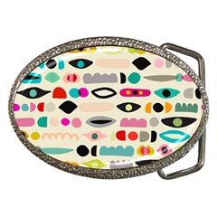 Scandinavian Folk Art Eye Spy Belt Buckles by andStretch