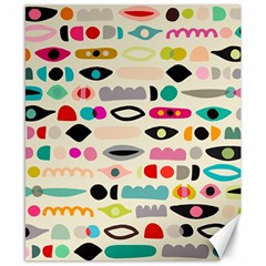 Scandinavian Folk Art Eye Spy Canvas 8  X 10  by andStretch