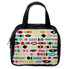 Scandinavian Folk Art Eye Spy Classic Handbag (one Side) by andStretch