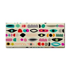 Scandinavian Folk Art Eye Spy Hand Towel by andStretch