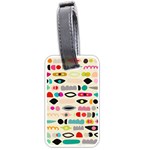 Scandinavian Folk Art Eye Spy Luggage Tag (one side) Front