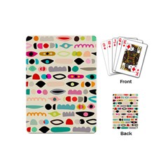 Scandinavian Folk Art Eye Spy Playing Cards Single Design (mini) by andStretch