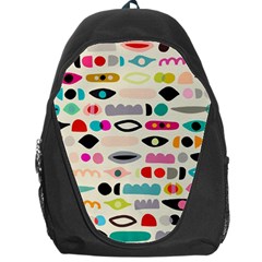 Scandinavian Folk Art Eye Spy Backpack Bag by andStretch