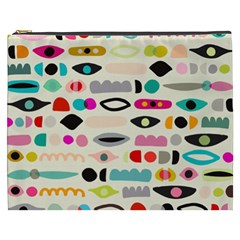 Scandinavian Folk Art Eye Spy Cosmetic Bag (xxxl) by andStretch