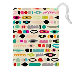 Scandinavian Folk Art Eye Spy Drawstring Pouch (4xl) by andStretch