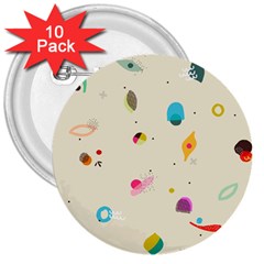 Dots, Spots, And Whatnot 3  Buttons (10 Pack)  by andStretch