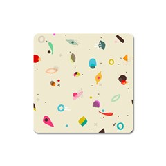 Dots, Spots, And Whatnot Square Magnet by andStretch