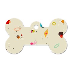 Dots, Spots, And Whatnot Dog Tag Bone (one Side) by andStretch