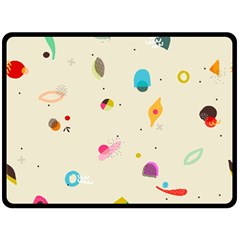 Dots, Spots, And Whatnot Double Sided Fleece Blanket (large)  by andStretch